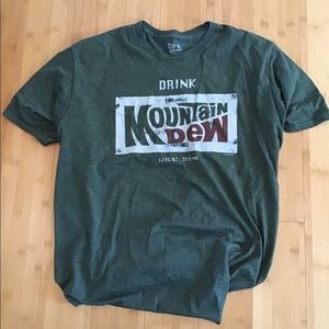 Mountain Dew Vintage T Shirt Size 2XL